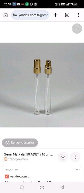 10 ml cam metal Gold kapak enjektör seti