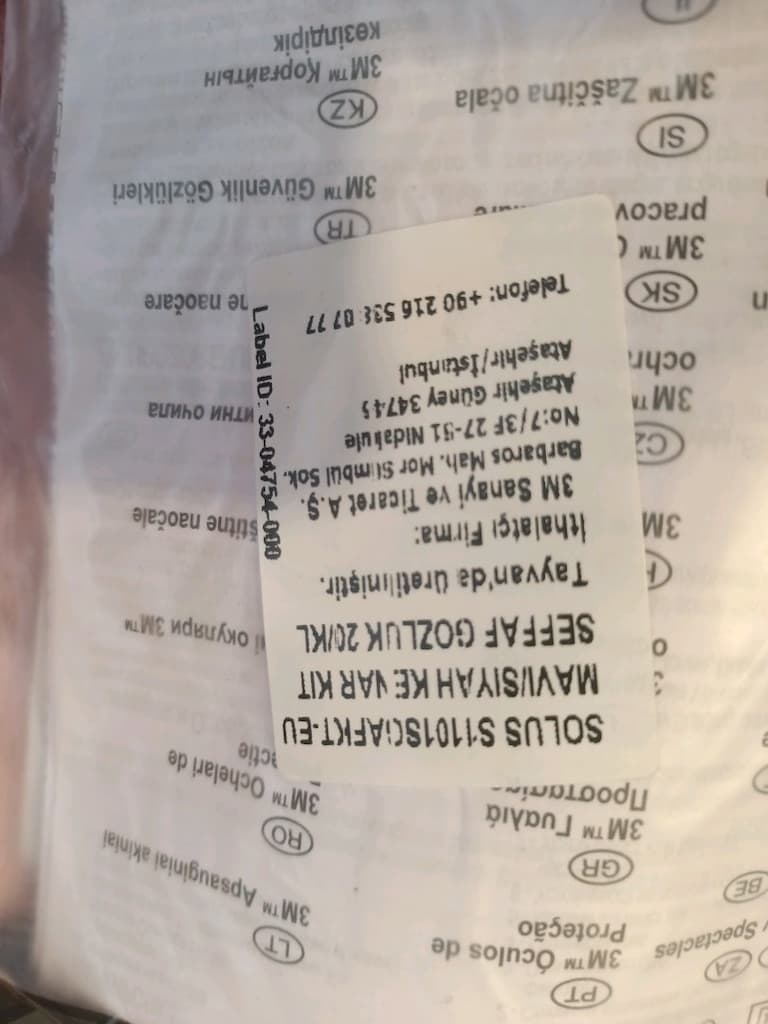 3M Solus S1101SGAFKT-EU Mavi/Siyah Kenarlı Şeffaf Gözlük - 4