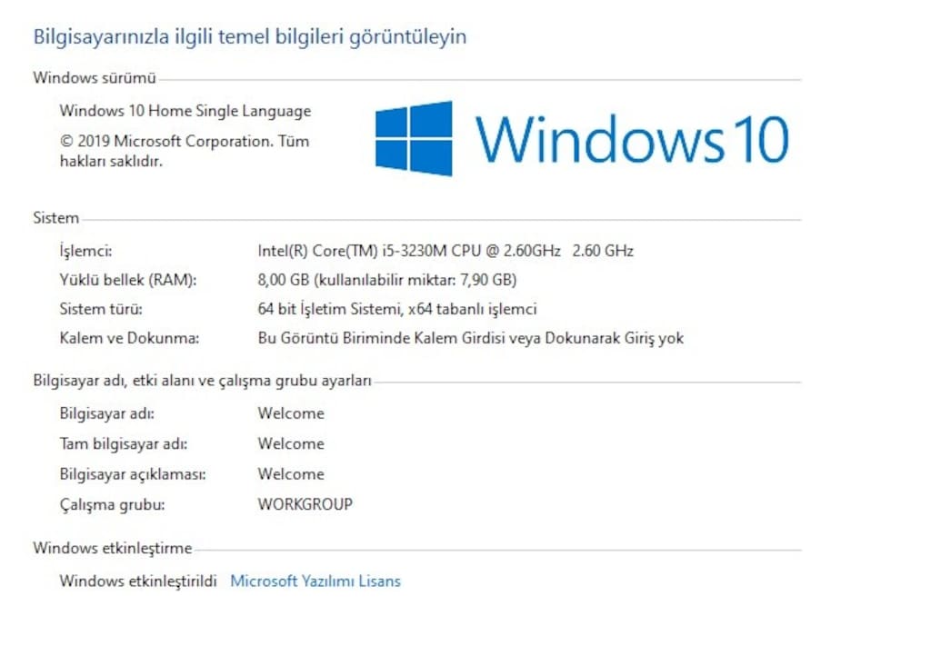 Dev 17.3 inch Sinema ekran Samsung i5 - 8gb RAM - SSD TurboDisk'li - 5
