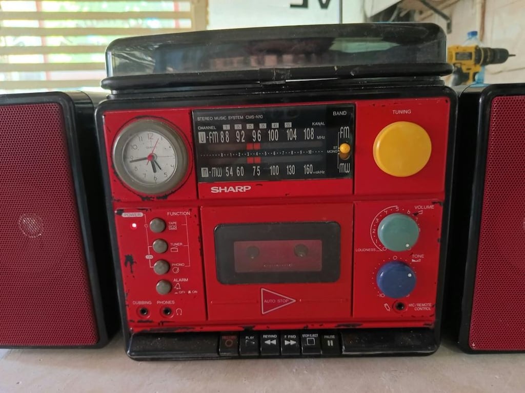 antika koleksiyonluk teyp plak radyo - 4