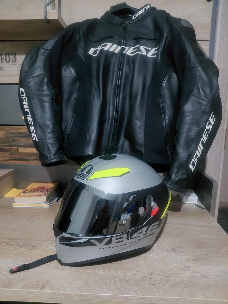 Agv K5S kask apex 46ve Dainese racing 3 black white Motorcu montu 52 b - 8