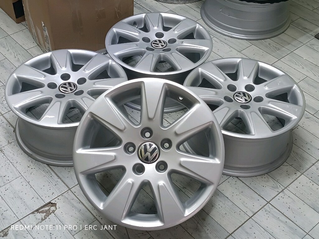 17 - 5x112 VW JETTA CADDY PASSAT ORJİNAL JANT TAKIMI - 3