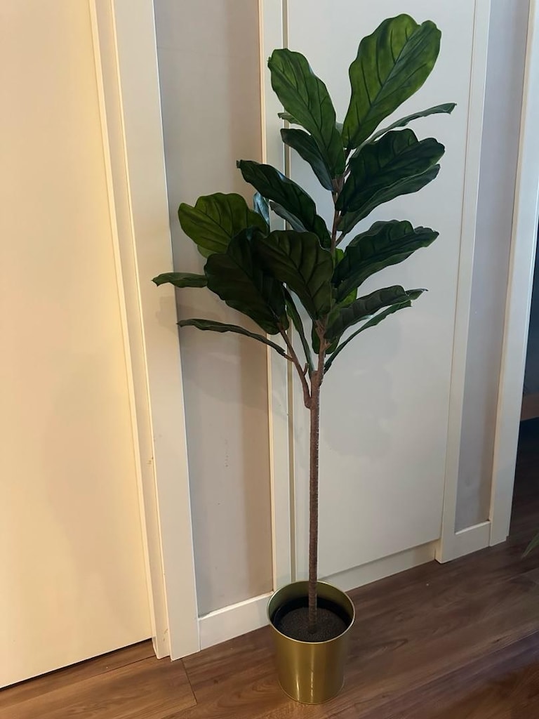 145 CM IKEA FEJKA YAPAY BİTKİ (Pandora Kauçuğu) Yeşil + SAKSI HEDİYELİ