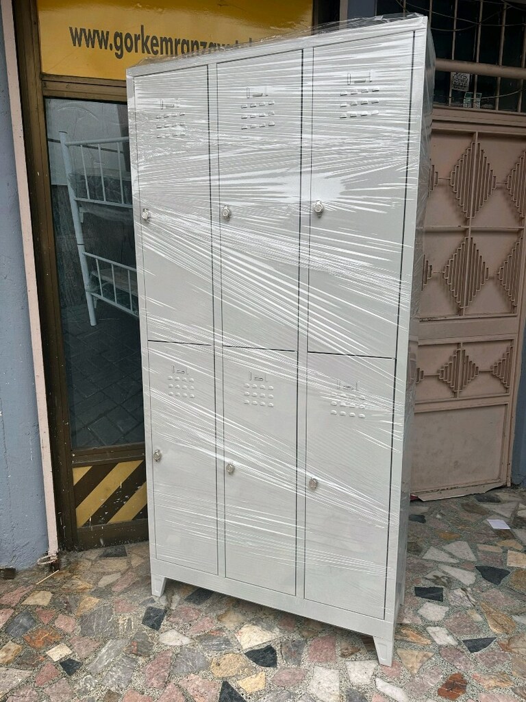 6 KAPILI METAL SOYUNMA DOLABI ÜCRETSİZ TESLİMAT - 2