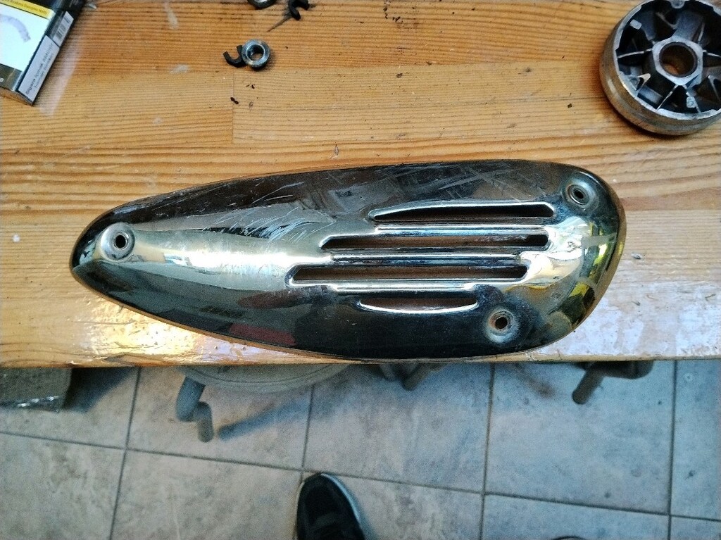 50 cc motor parçaları ön arka varyatör egzoz koruma kapağı - 7