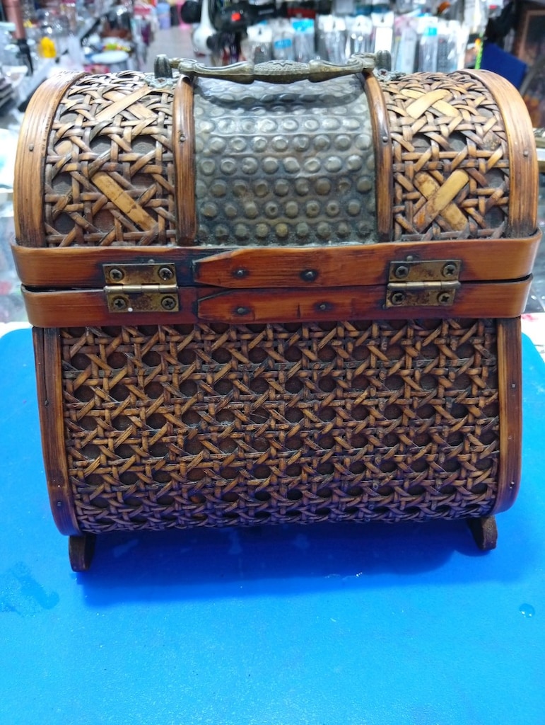 Ahşap,Bambu,Örme Sandık - 2