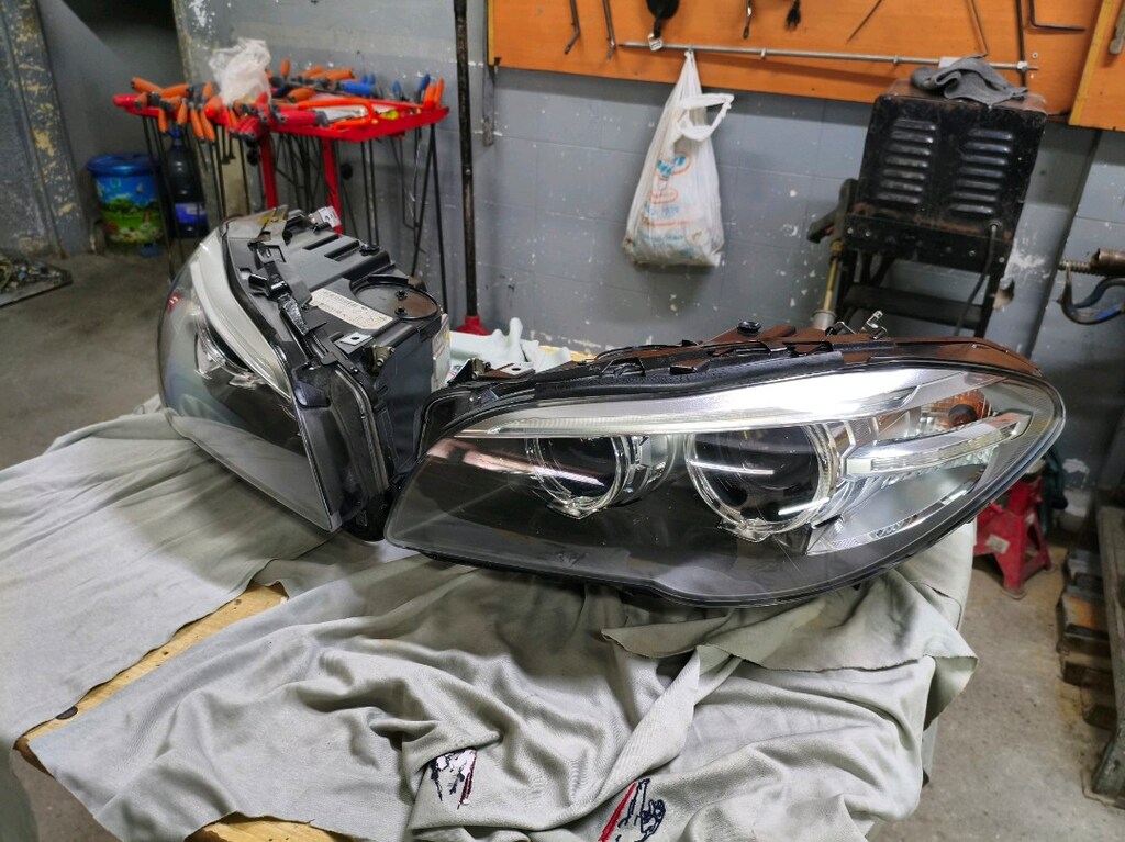 ORİJİNAL BMW F10 LCI FAR TAKIMI 50BİN KM'DEKİ ARAÇTAN SÖKÜLME - 3