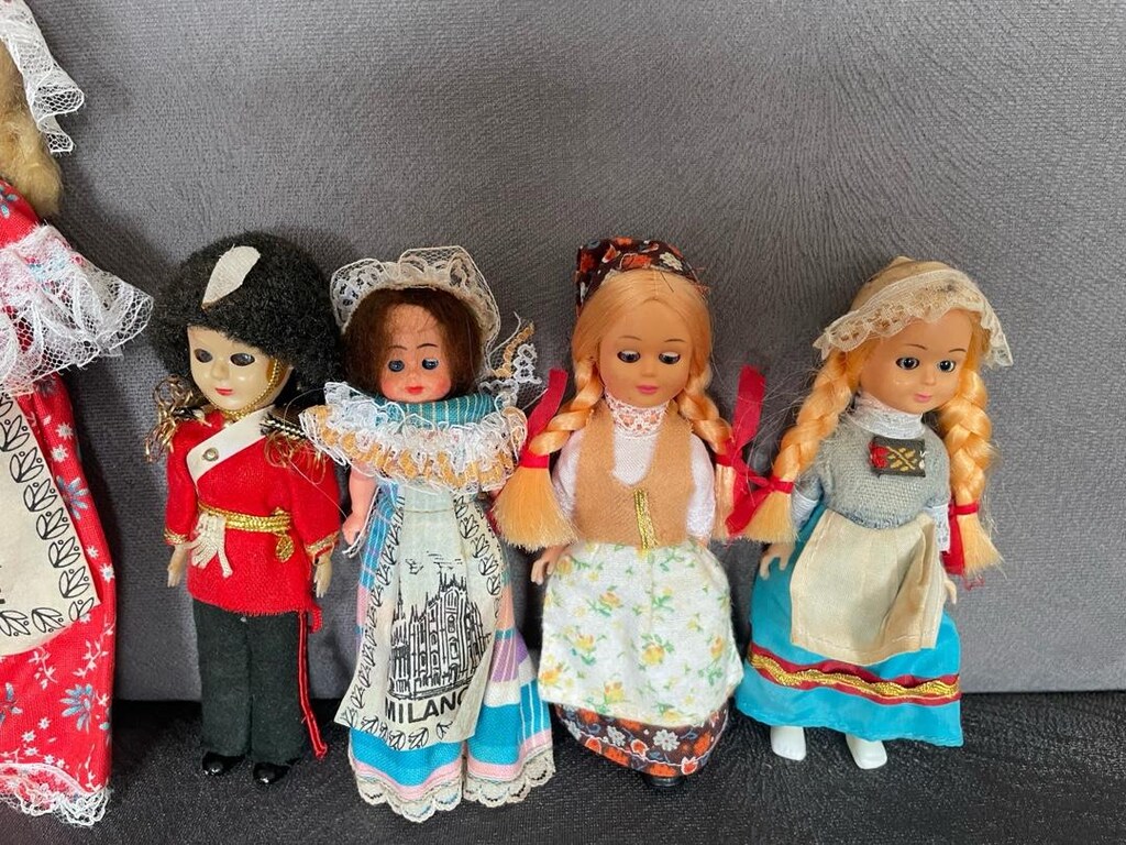 vintage ingiltere, hollanda ve italya’dan geleneksel bebekler - 3
