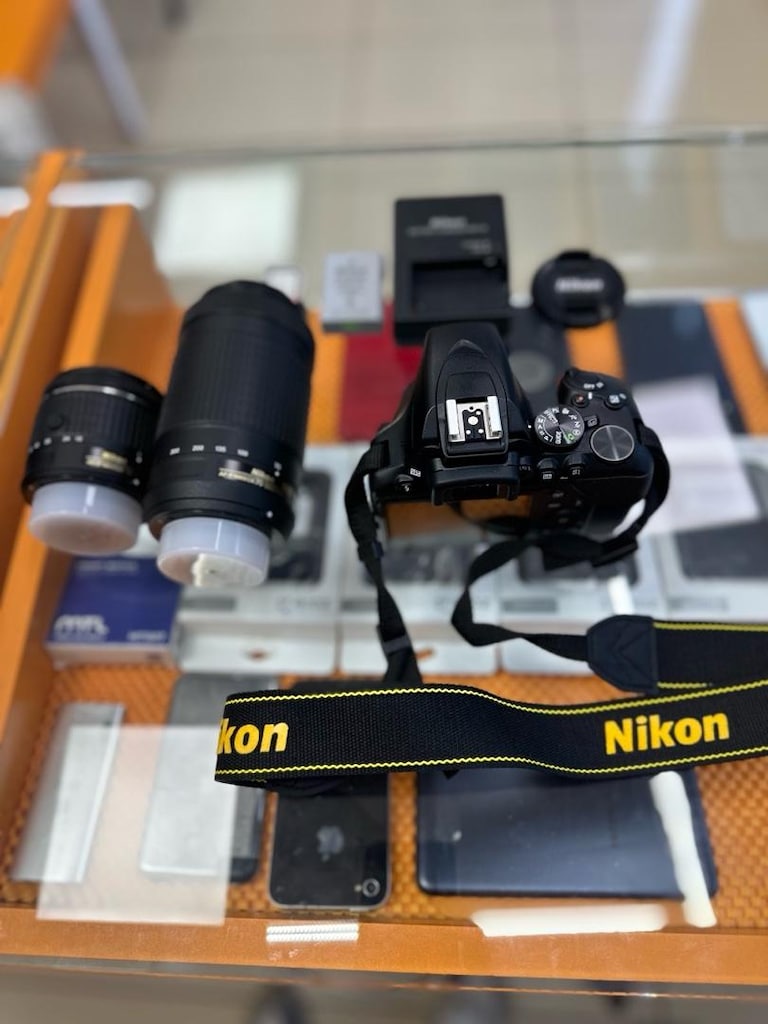 NİKON D3500 18-55mm +70-300 mm lens 64 gb hafıza kartı ve çanta - 9