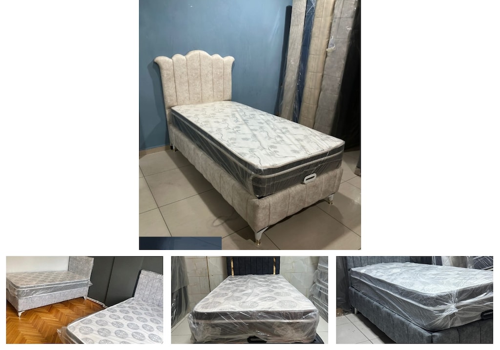 tek kişilik baza başlık yatak alctjiujhj - 4