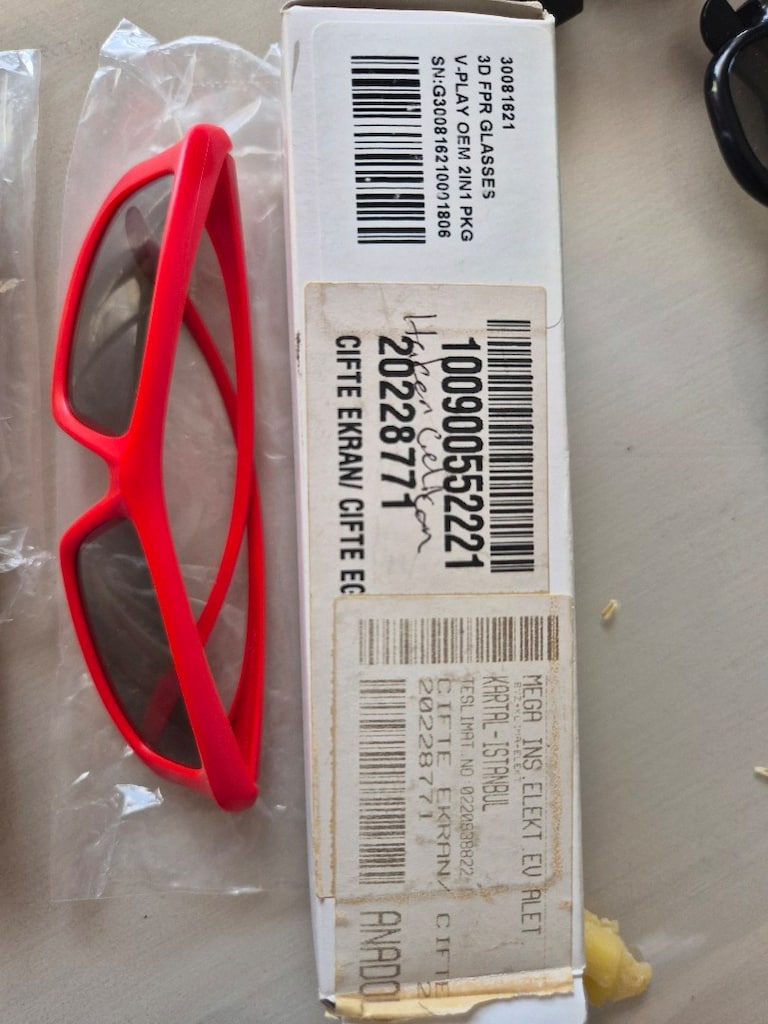 3D KUTULU SIFIR TV GÖZLÜK - 3