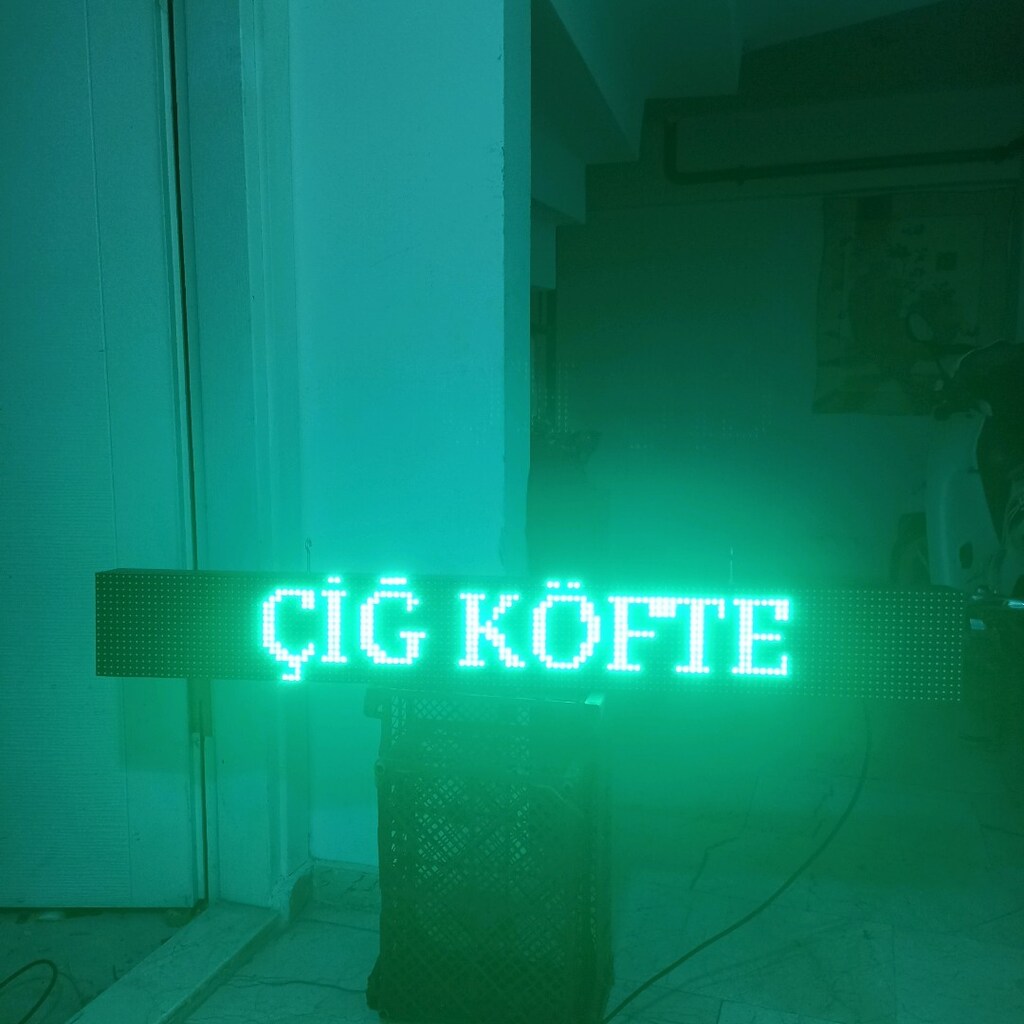 led tabela kayan yazı 16x128cm - 4