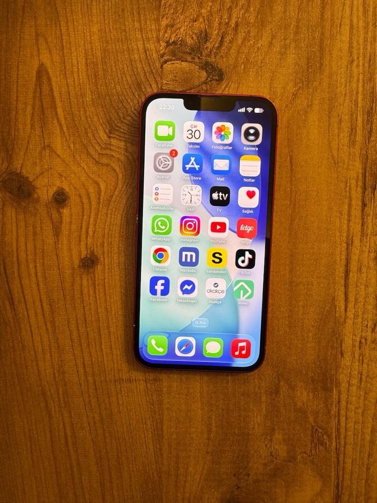 İPHONE 13 KIRMIZI 128 GB PİL 84 DEĞİŞENSİZ YURTİÇİ FATURALI ORJİNAL - 10