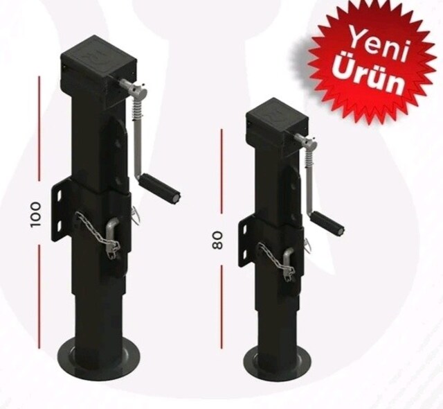 Römork Karavan kriko çevirmeli