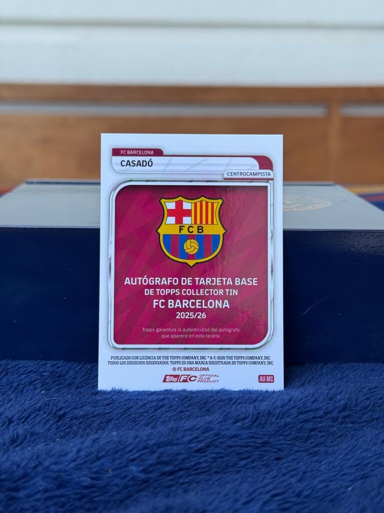Marc Casado AUTO İmzalı Topps Barcelona Futbol Kartı - 2