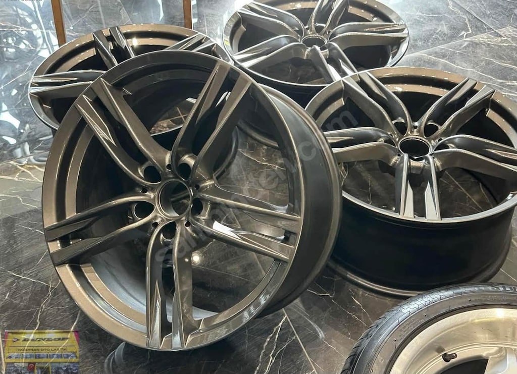 20 JANT 5X120 BMW F10 DIŞA DÖNÜK GUN METAL SIFIR AYARINDA TEMİZ - 5