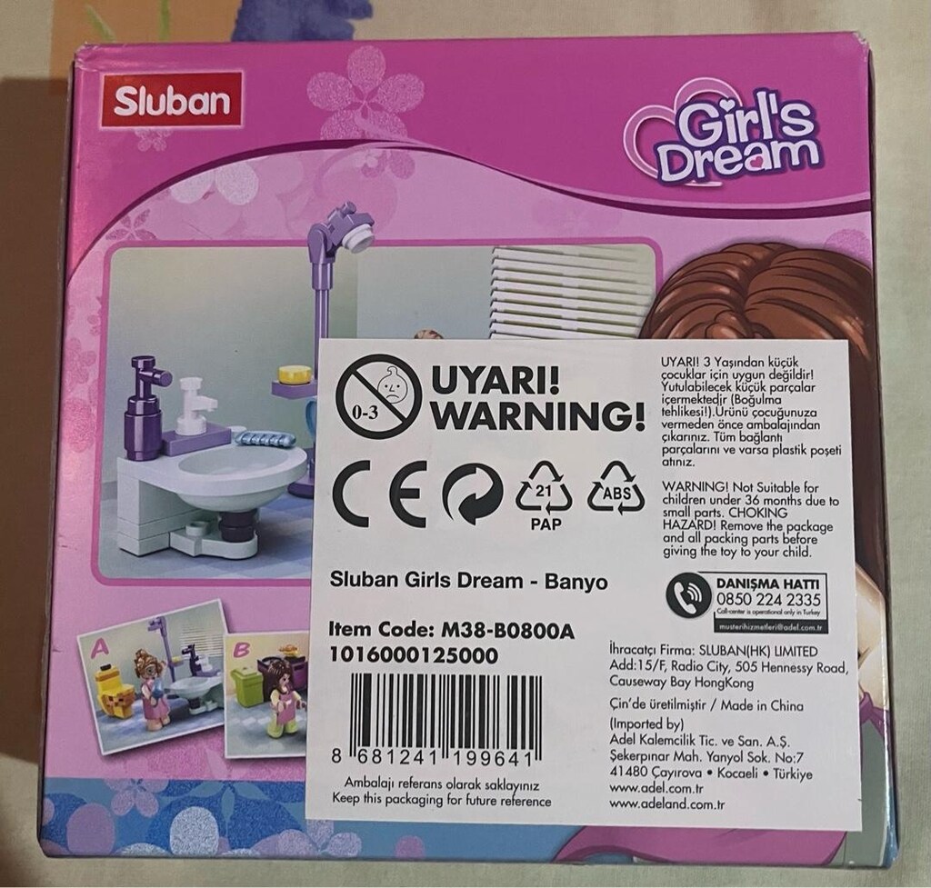 Sluban Yapı Oyuncakları Banyo Seti Sıfır Kutulu - 3