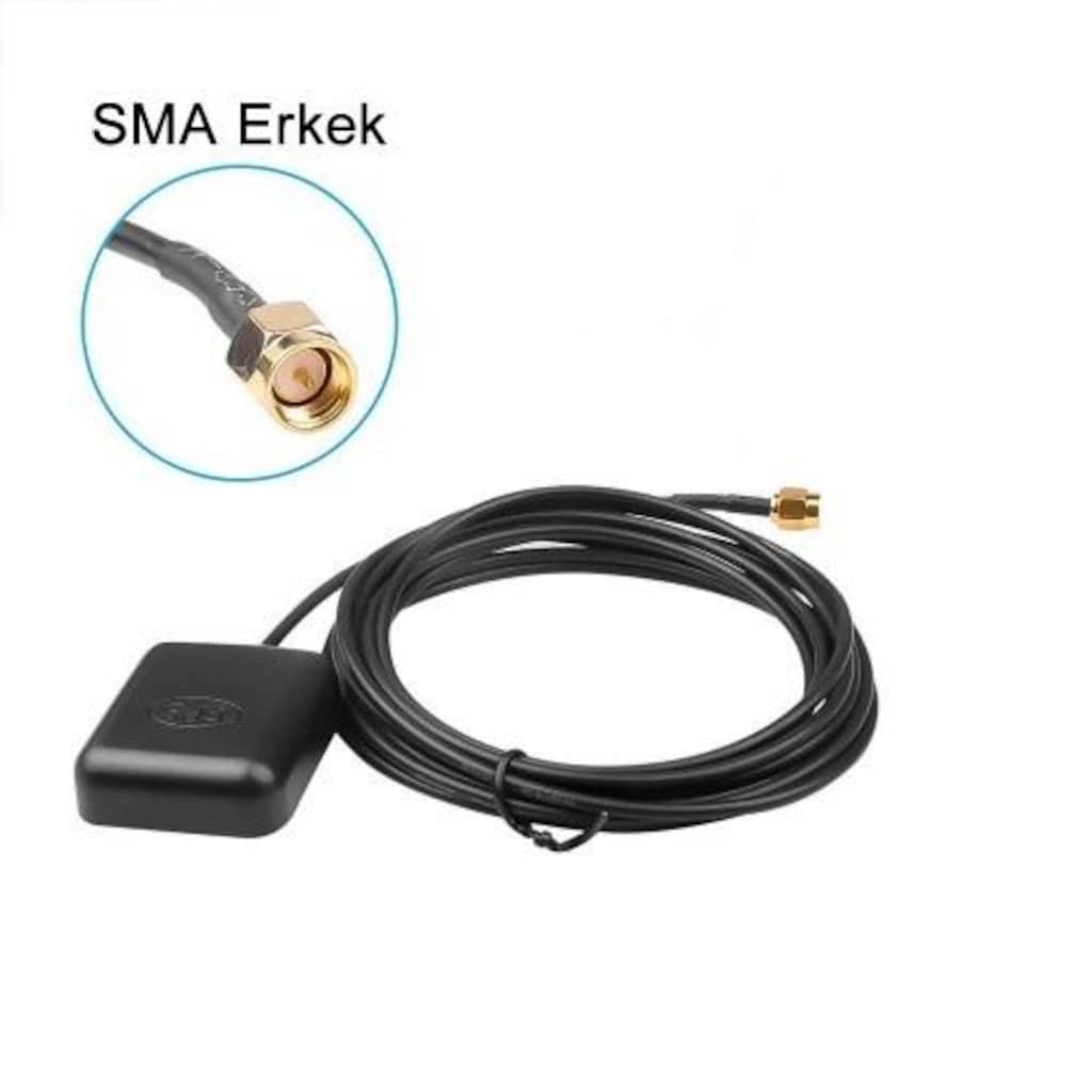 Aktif GPS Anteni 1575.42 MHz 28dB LNA Kazanç SMA Erkek Konnektör - 8