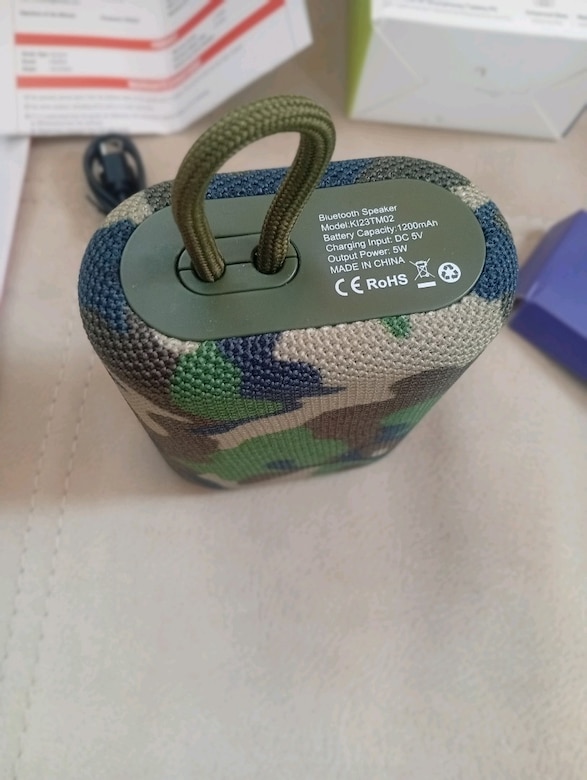 Bluetooth hoparlör ( Askeri kamuflaj desenli) - 8