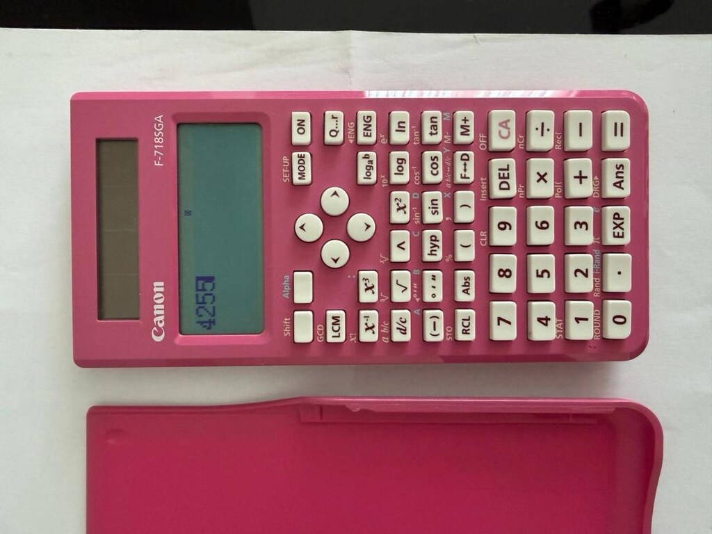 Casio Güneş Enerjili Pillin Bilimsel Hesap Makinesi Pembe - 3