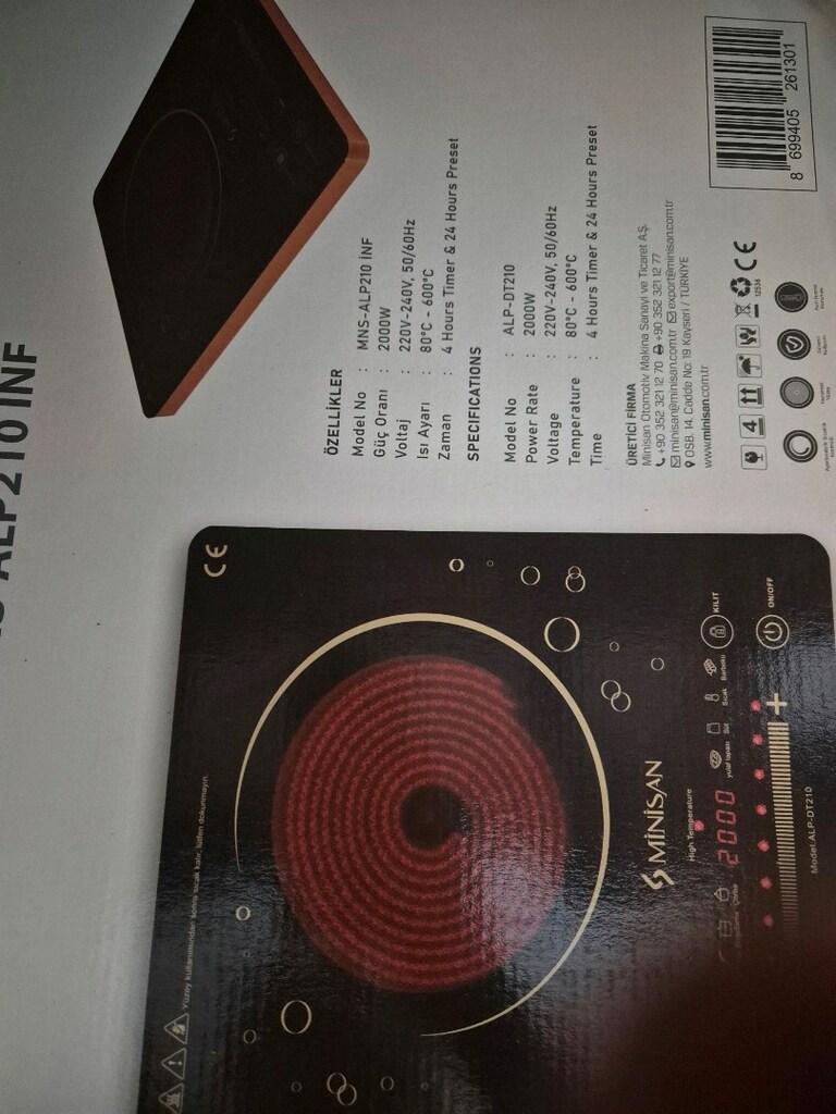 elektrikli tekli ocak