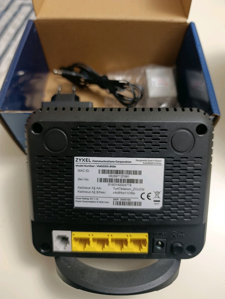 Türk Telekom ZYXEL VMG3313-B10A Kablosuz N VDSL 4Port USB Router - 2