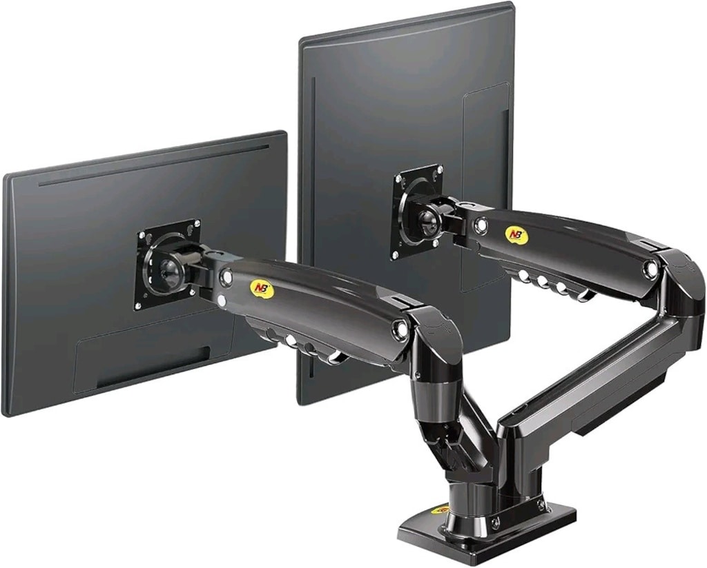 North Bayou F160 çift kollu amortisörlü monitör standı - 2
