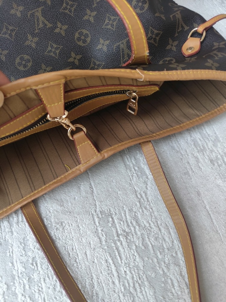 LV MONOGRAM SHOPPER OMUZ ÇANTA - 3