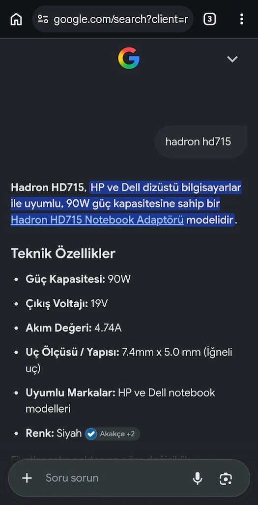 Hadron HD 715 - 4