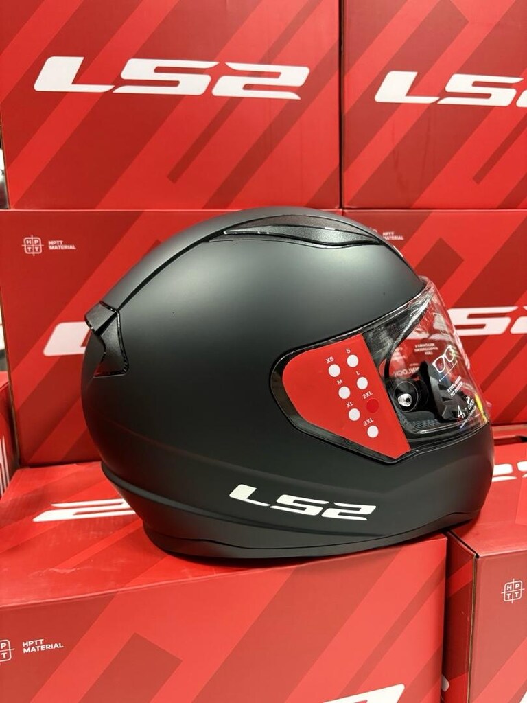ls2 rapıd 2 mat siyah kask - 2