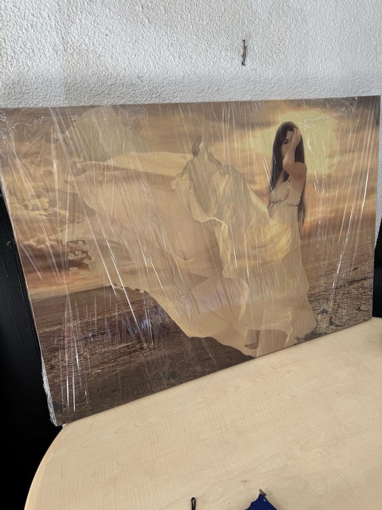 SIFIR Jelatinli Dekoratif Kanvas Tablo (90x60 cm) - Modern Kadın Figür - 4