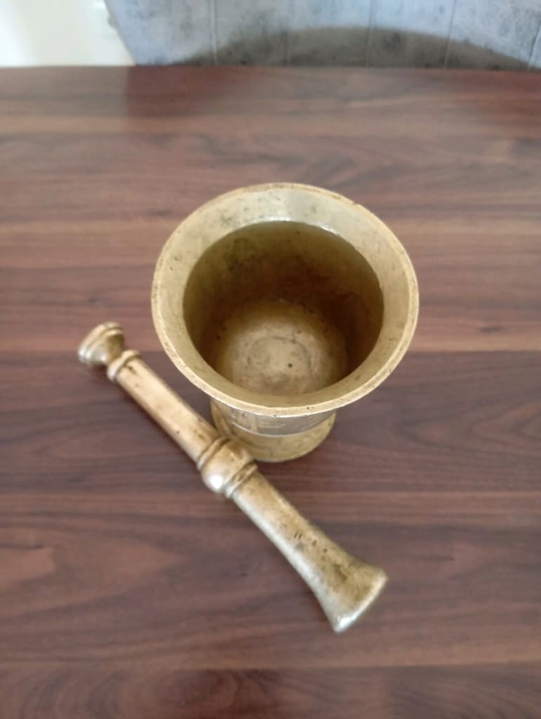 Antika, Büyük Boy, Pirinç Havan - 3