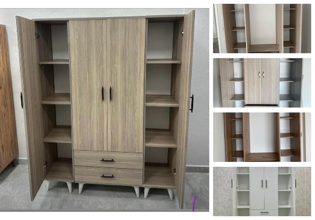 4 kapaklı elbise dolabı aollnrxrlx - 3