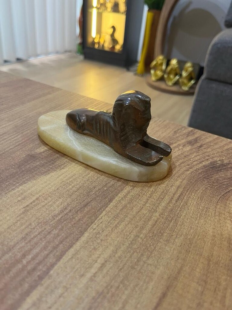 mısır esintili vintage SFENKS figürü - 7