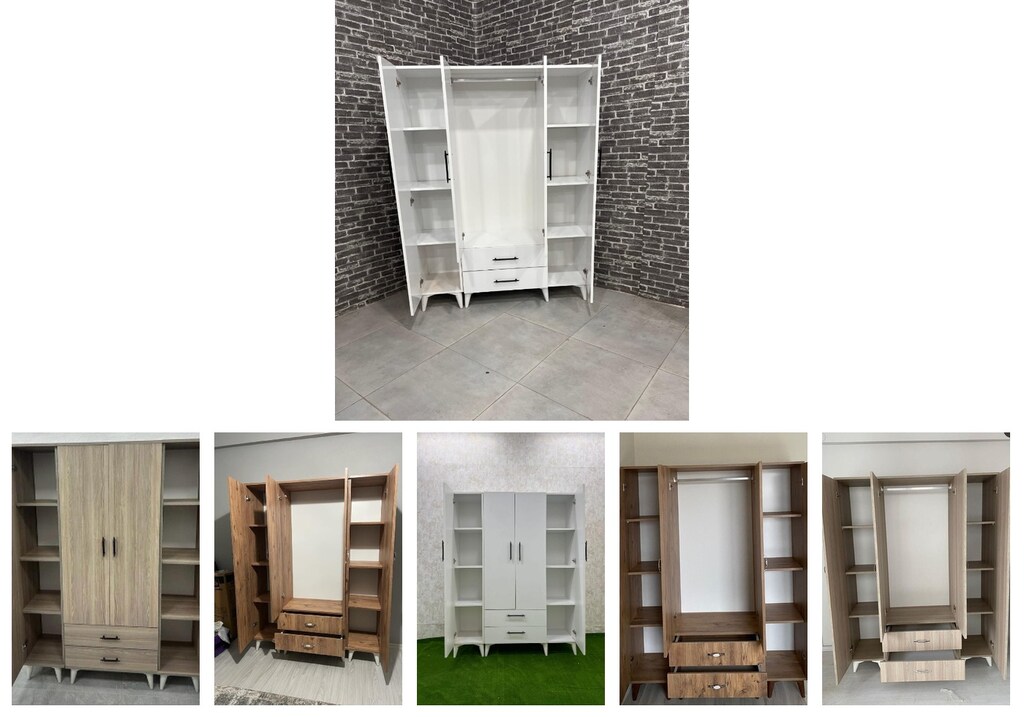 4 kapaklı elbise dolabı xlskzuwslb - 6