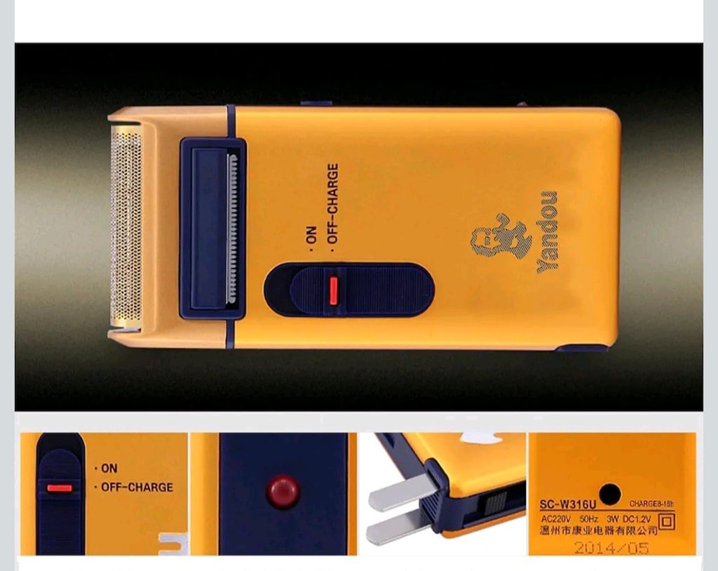 Yandou SC-W316U Elektrikli Tıraş Makinesi Şarj Edilebilir Tıraş Makine - 6