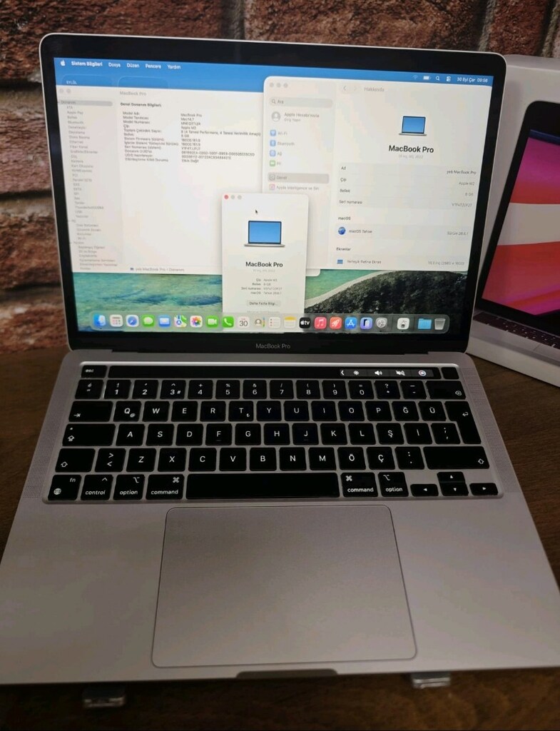 MACBOOK PRO M2 8.CB.RAM 512CBSSD TERTEMİZ KUTU İÇİ - 3