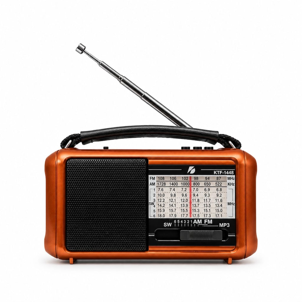 KTF-1448 Şarjlı Bluetooth Dünya Radyosu 8 Bant 10 LED Fenerli Radyo - 15