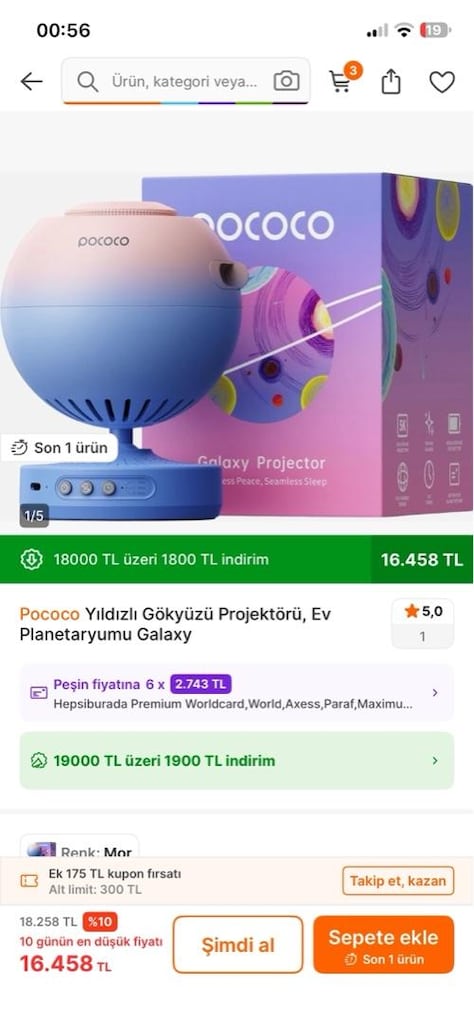 Pococo Galaxy Projektör - 12