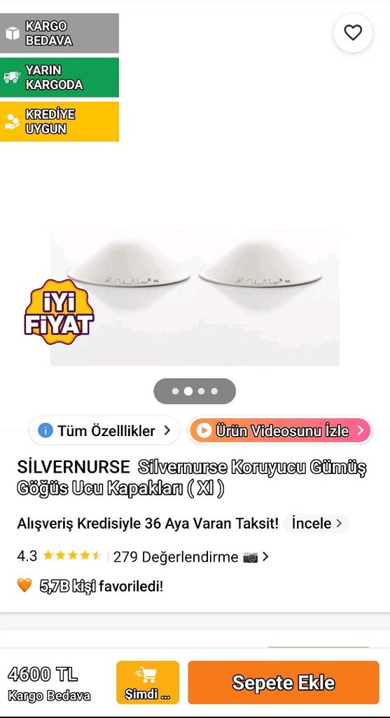 Silvernurse Koruyucu Gümüş Göğüs Ucu Kapakları - 3