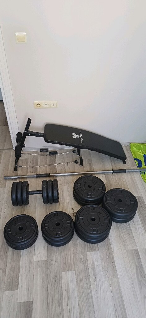 Sahibinden Temiz Ev Tipi Spor- Mekik Sehpası + Halter & Dambıl Seti - 7