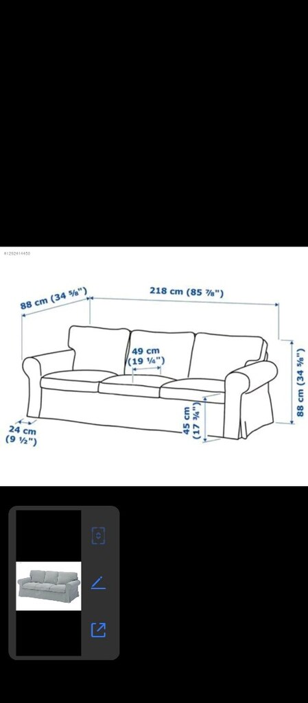 ikea ektrop 3 lü kanepe - 4