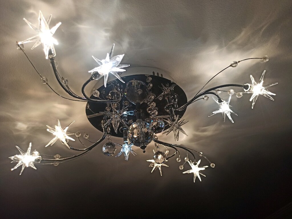 Avize LED'li salon ve oturma odası için inanılmaz ŞIK kumandalı CAM - 4