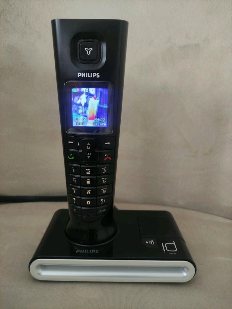 TELSİZ TELEFON PHİLİPS ID-347 MODELİ ( PİLSİZ ) SATILIK - 2