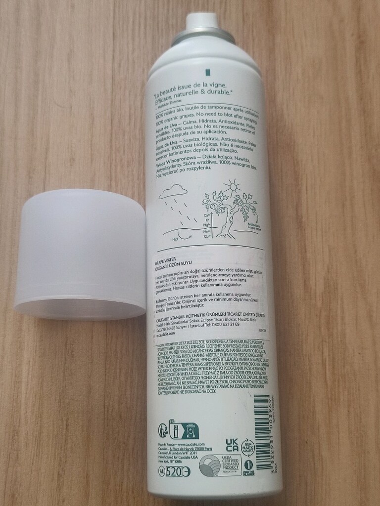 CAUDALİE VİNOCLEAN ORGANİK ÜZÜM SUYU 300 ML TÜM CİLTLER NEMLENDİRİCİ - 2