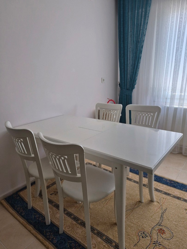 Beyaz Ahşap Mutfak Masası - 3