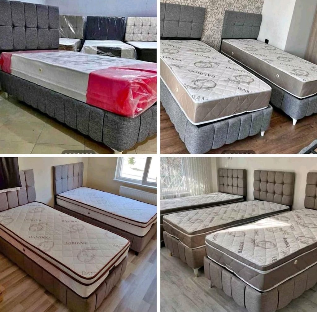 Tek kişilik baza başlık ortopedik yatak - 2