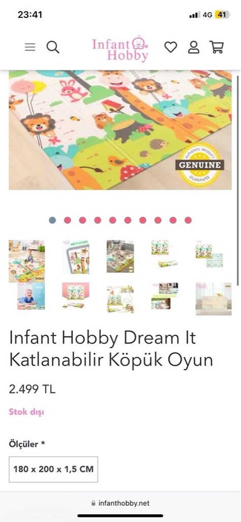 Infant hobby oyun matı 180x200 - 1.5 cm - 7