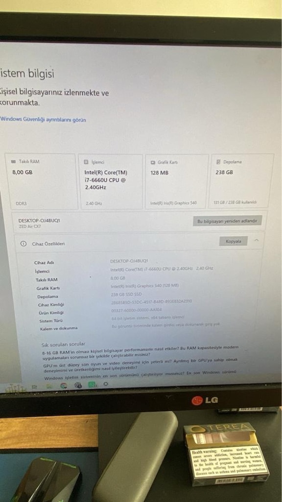 i7 6.Nesil i-Life ZED Air X | 8GB RAM | 15.6” Full HD - 5