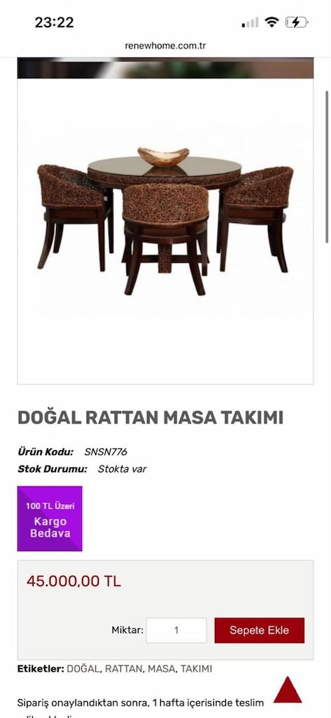 Rattan masa sandalye takımı - 5